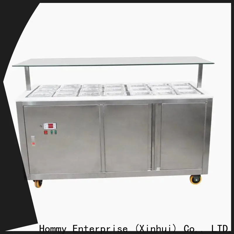 Hommy multifunctional ice cream display counter from China