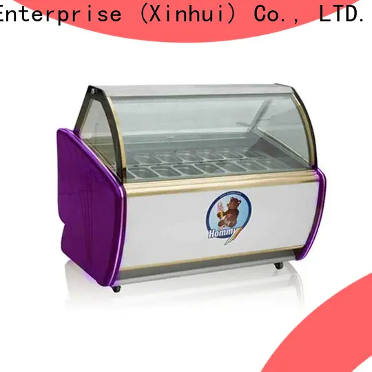 Hommy ice cream display case personalized