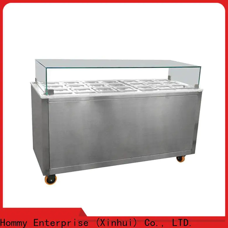 Hommy various colors ice cream display case wholesale