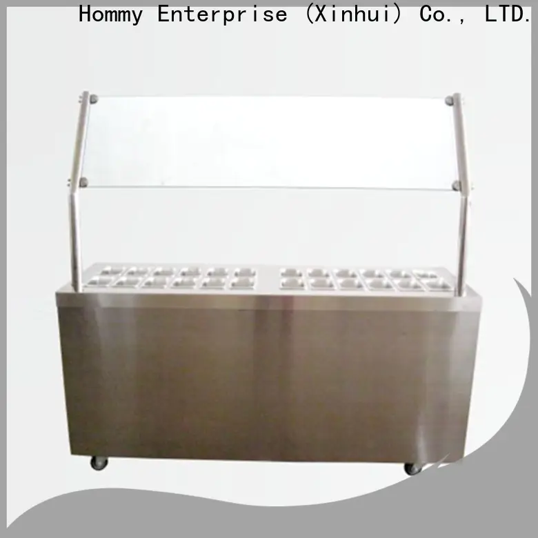 Hommy various colors ice cream display case personalized