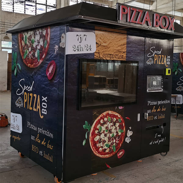 Pa-C6-A Pizza Vending Machine With Roof Franchise Business
