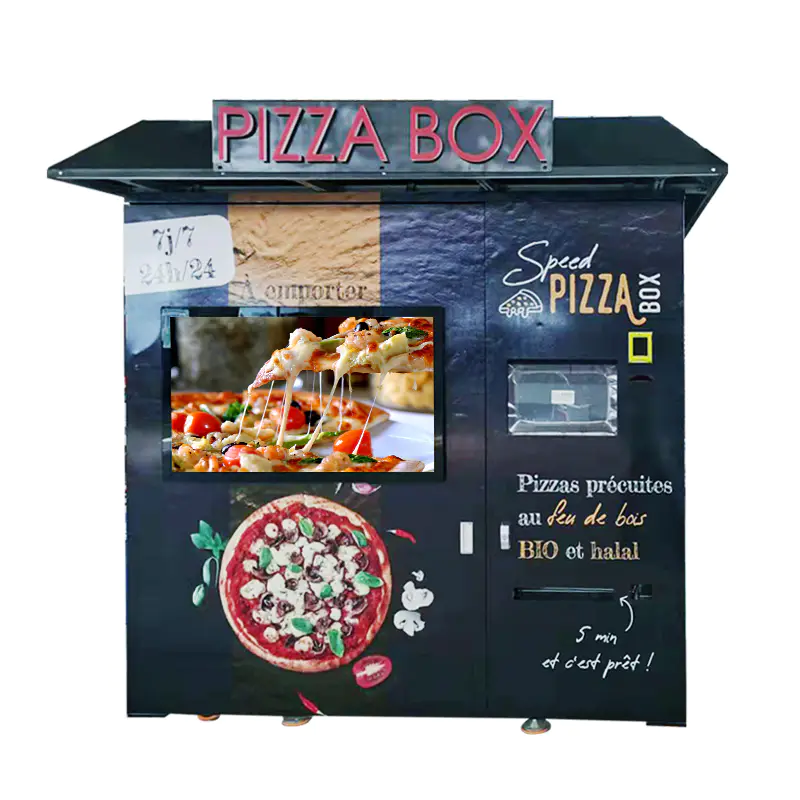 Pa-C6-B With Roof Fully Automatic Pizza Vending Machine Price