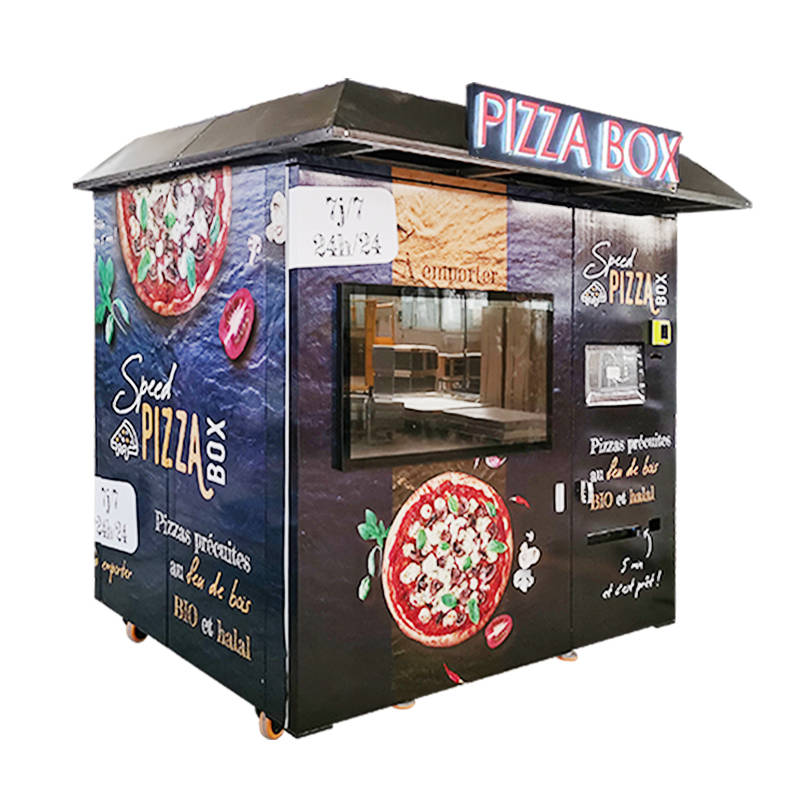 PA-C6-B with roof   automatic pizza vending machine price