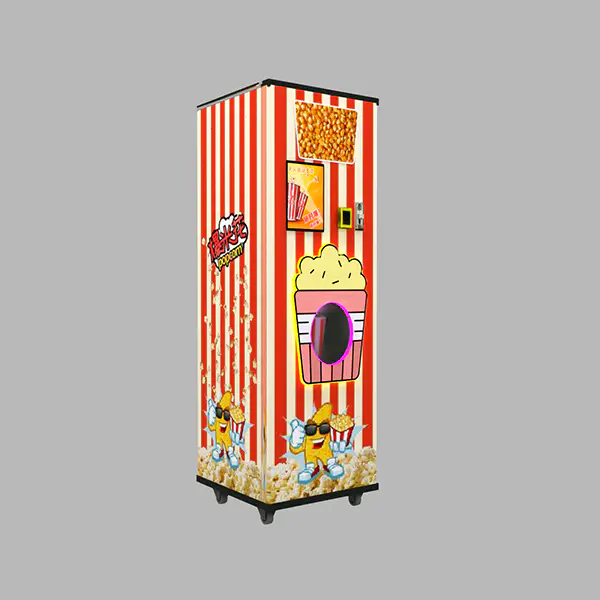 Polular Coin Operated Automatic Popcorn Vending Machine