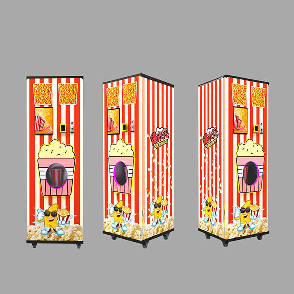 Polular Coin Operated Automatic Popcorn Vending Machine
