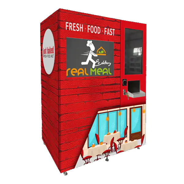 Pa-C5-E 24/7 Baked Fresh Food Vending Machine With Kiosk