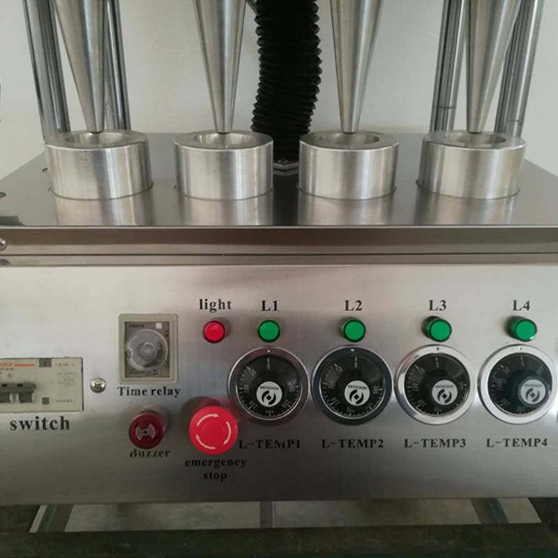 3 Heads Semi-Automatic Pizza Cone Press Mould Forming Machine