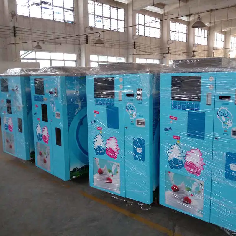 China Froyo Ice Cream Self Serve Vending Machine Suppliers