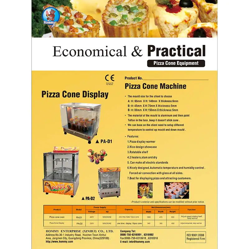 Information of Pizza cone machine