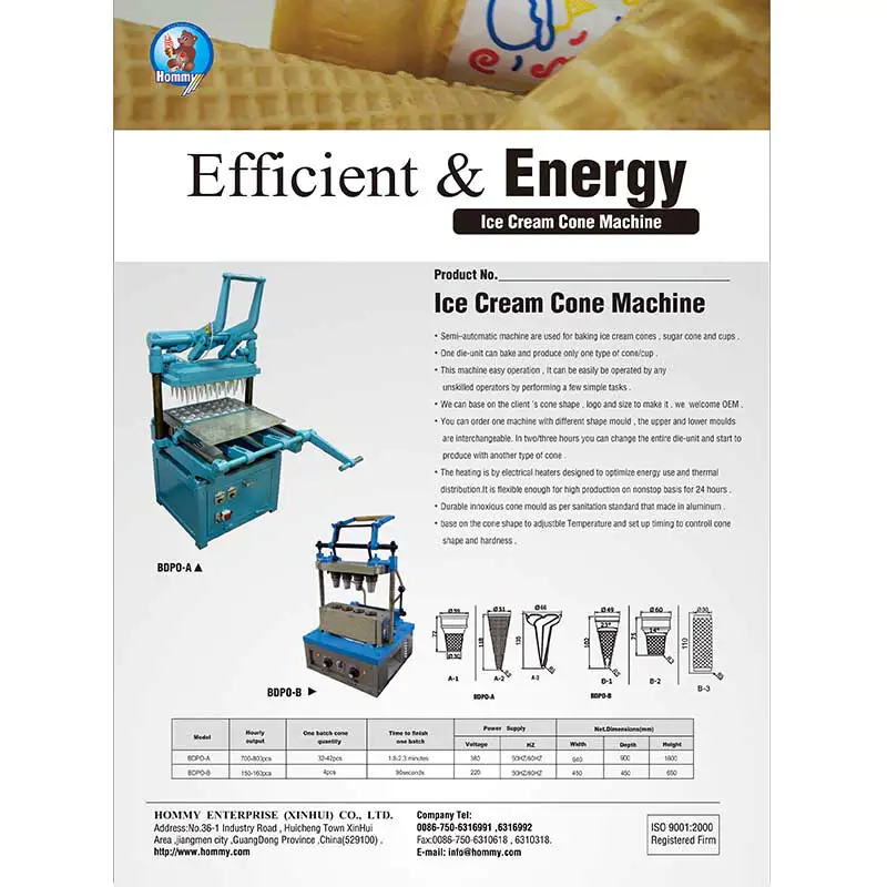 Information of  Ice cream cone machine