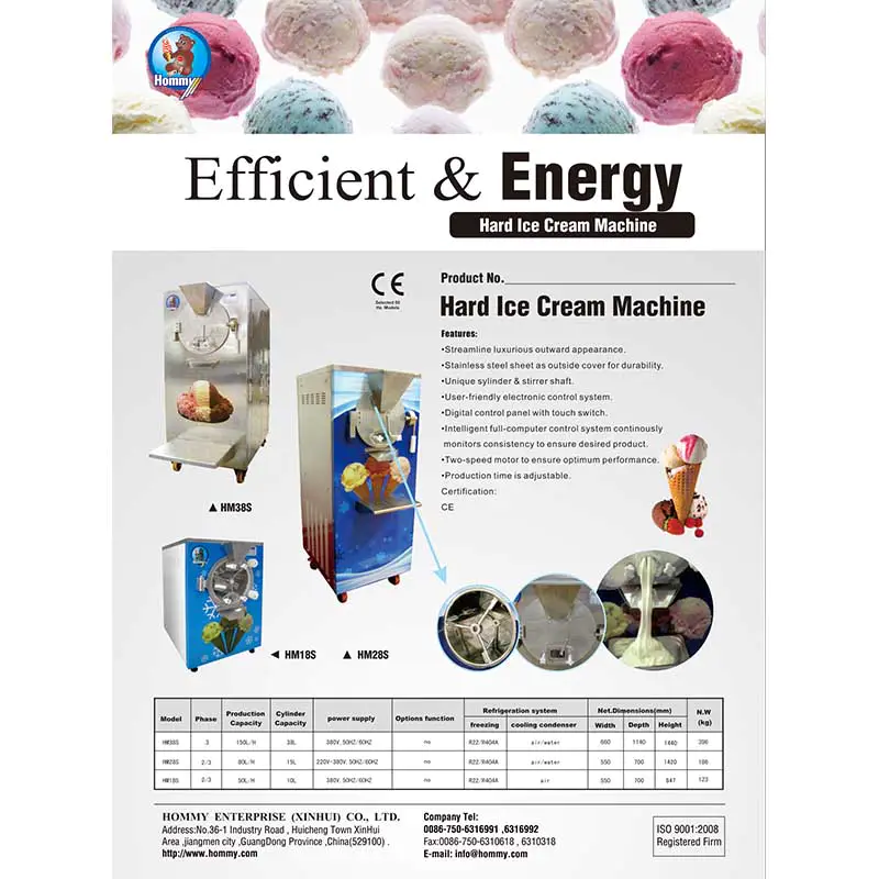 Information of  Hard ice cream machine