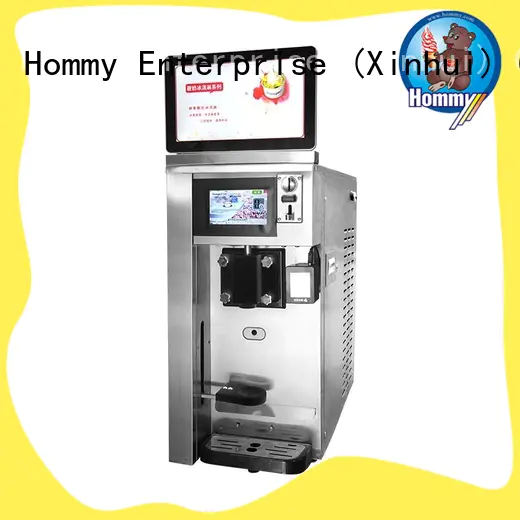 Hommy quality assurance frozen yogurt vending machine supplier for beverage stores