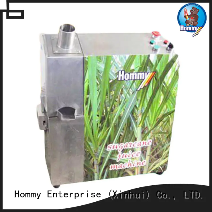 Hommy professional sugarcane automatic juice machine hygienic for supermarket