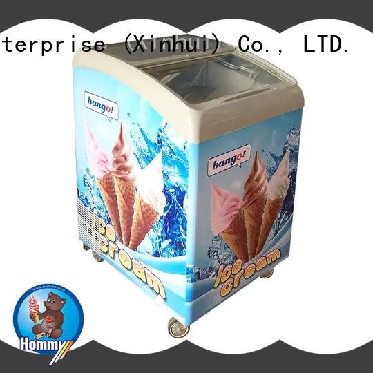Hommy China gelato freezer from China for ice cream shop