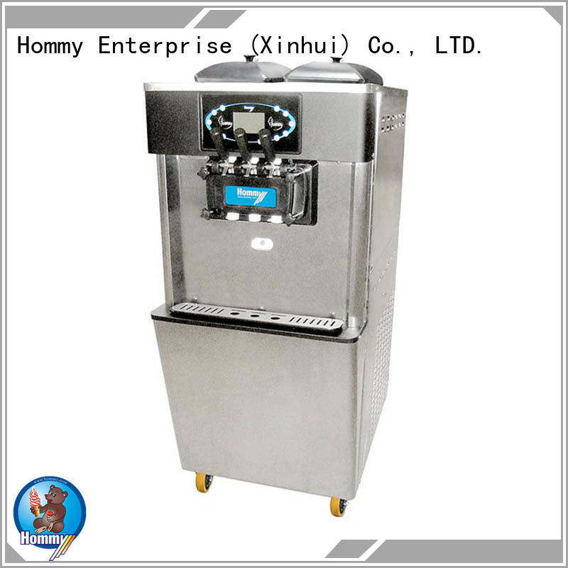 Hommy unreserved service soft serve ice cream machine supplier for snack bar