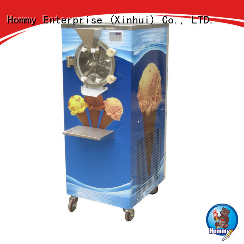 Hommy skillful technologists ice cream showcase freezer low vibration for coffee shop