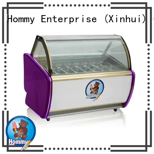 Hommy ice cream display counter wholesale for ice cream shop