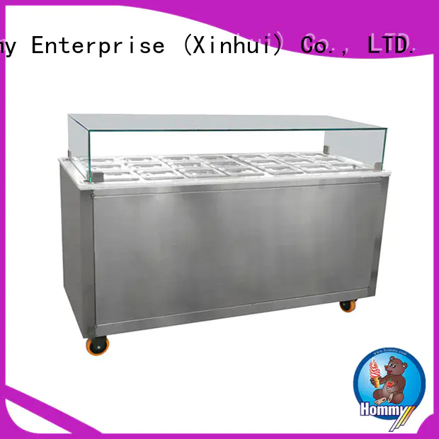 Hommy ice cream display case supplier for display ice cream