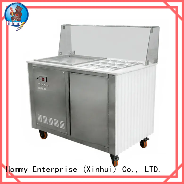 Hommy durable ice cream roll machine price renovation solutions for mall