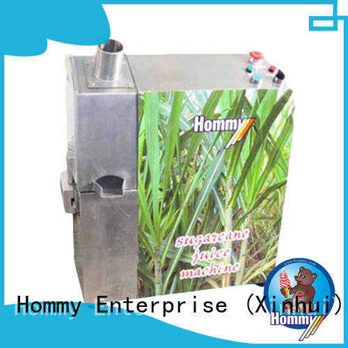Hommy unreserved service sugarcane juicer supplier for snack bar