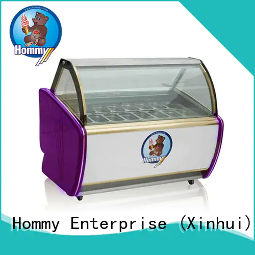Hommy various colors popsicle freezer factory directly sale for supermarket