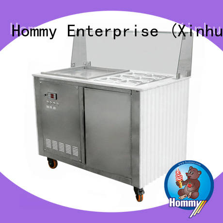 Hommy eco-friendly ice cream roll machine price supplier for mall
