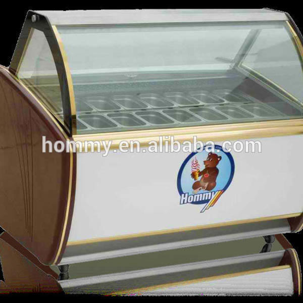 Hommy multifunctional ice cream display cabinet suppliers storage refrigerator for supermarket-3