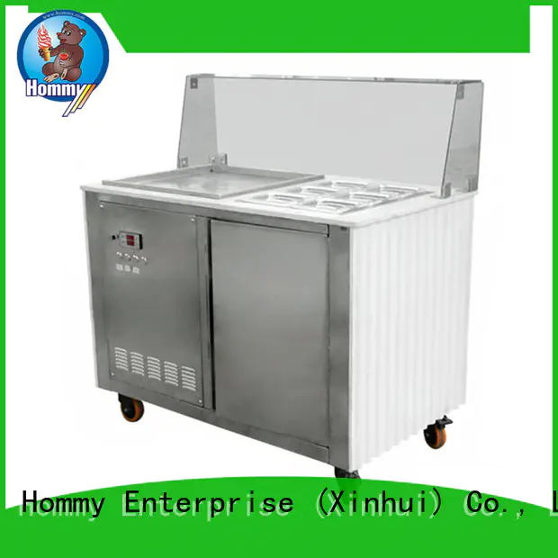 Hommy eco-friendly ice cream roll machine manufacturer for road house