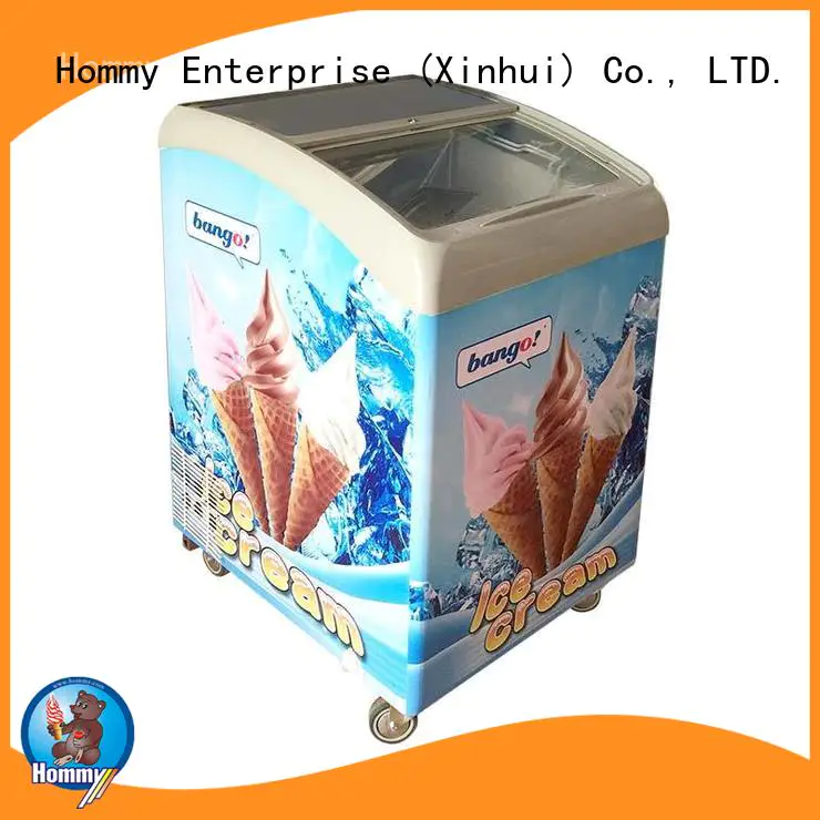 commercial ice cream display freezer stainless steel design for display ice cream