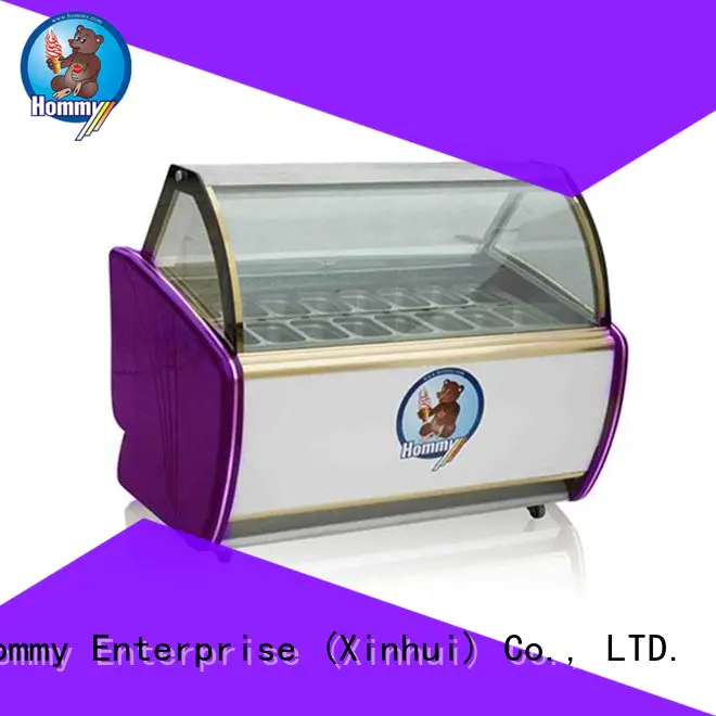 Hommy China ice cream display counter personalized for supermarket
