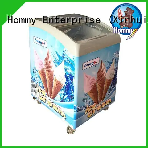 Hommy China gelato freezer wholesale for supermarket