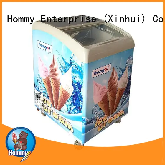Hommy China gelato freezer supplier for supermarket