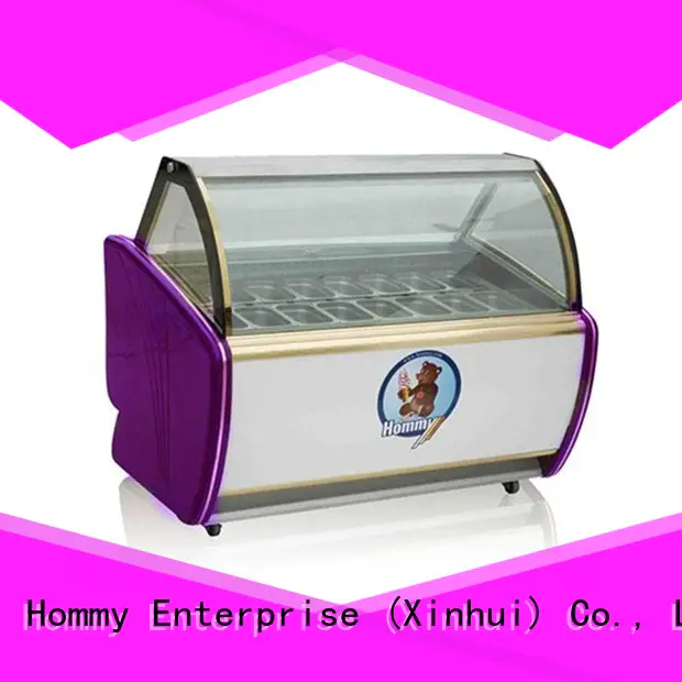 Hommy ice cream display counter supplier