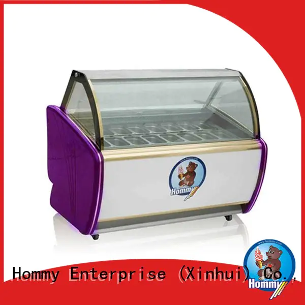 Hommy ice cream display counter wholesale for display ice cream