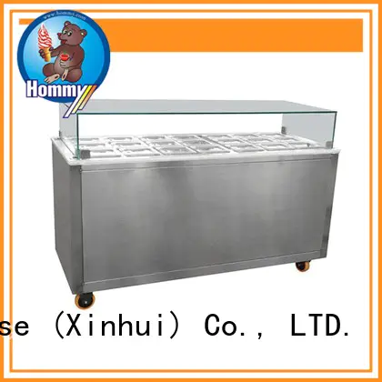 China ice cream showcase stainless steel factory directly sale for display ice cream