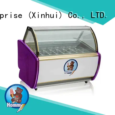 Hommy various colors popsicle freezer factory directly sale for supermarket