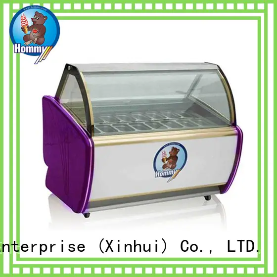 Hommy commercial ice cream display case personalized for display ice cream