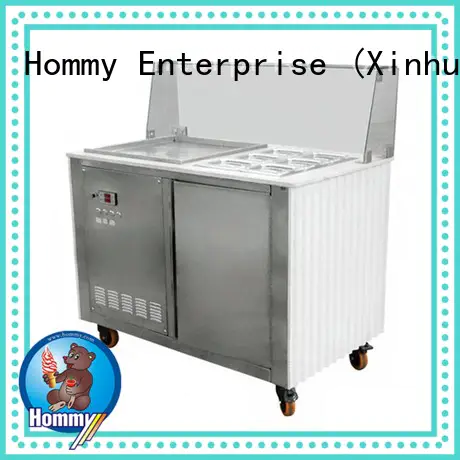 Hommy mobile ice cream maker machine supplier for supermarket