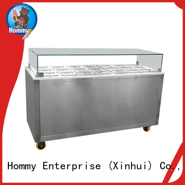 Hommy various colors popsicle freezer factory directly sale for ice cream shop