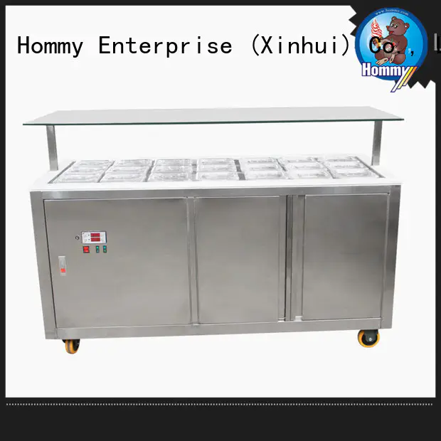 Hommy multifunctional commercial popsicle freezer auto defrost for supermarket