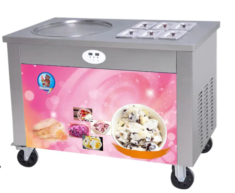 Hm-Sm-600 Thailand Outdoor Stir-Fry Ice Cream Machine Cost
