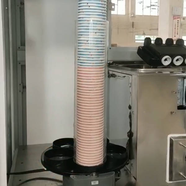 How to test vending machine  cup holder in hommy factory