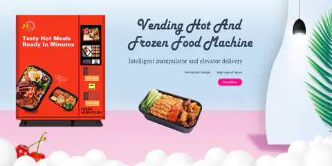 hot and frozen food vending machine