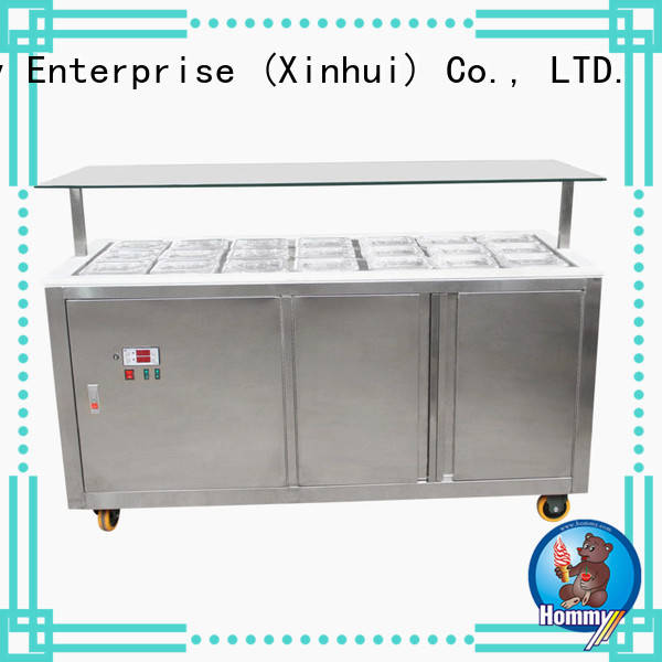 auto defrost ice cream display freezer personalized for supermarket Hommy