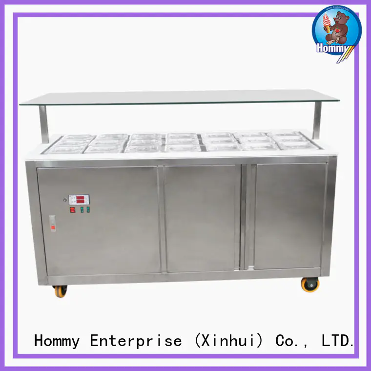 Hommy storage refrigerator gelato freezer design for display ice cream