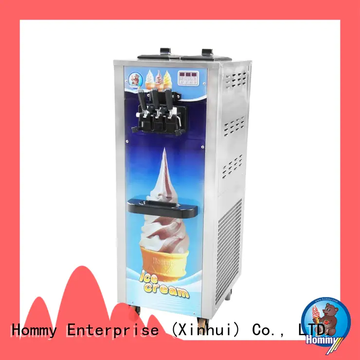 Hommy commercial ice cream maker machine supplier for supermarket