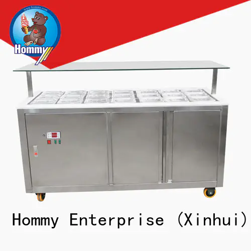 showcase gelato freezer wholesale for supermarket Hommy