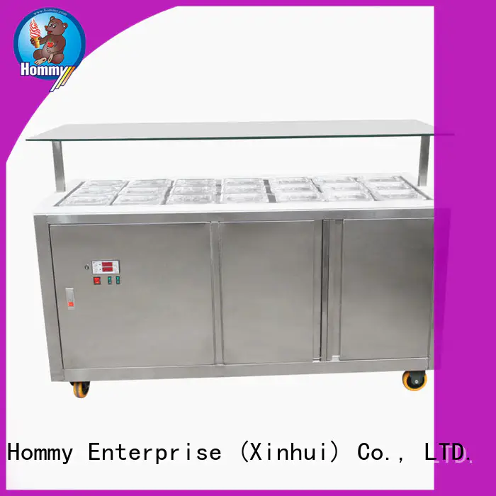 Hommy ice cream display case personalized for display ice cream