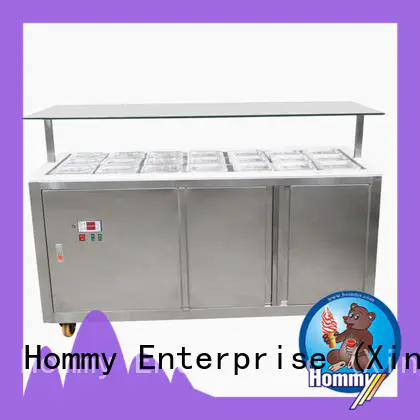 Hommy various colors ice cream display case price wholesale for display ice cream