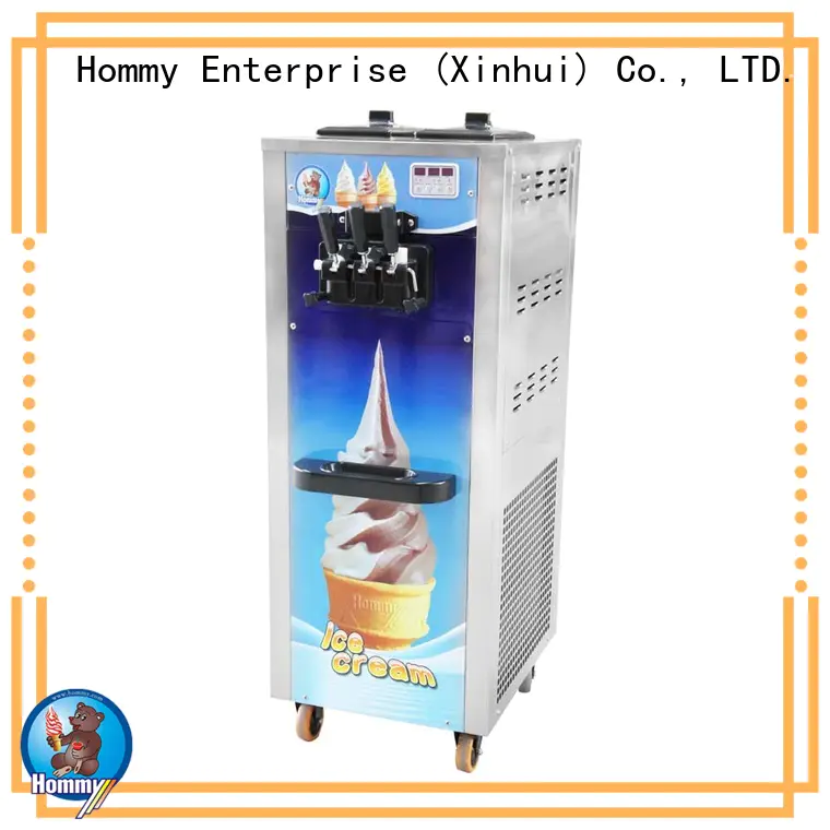 Hommy commercial soft ice cream maker solution for supermarket